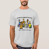 Funny Garbage Man Day T - Shirt mit vielen Arbeite (Vorderseite)