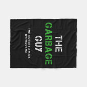 Funny Garbage Man Saying Trash Man Garbage Truck D Fleecedecke (Vorderseite (Horizontal))