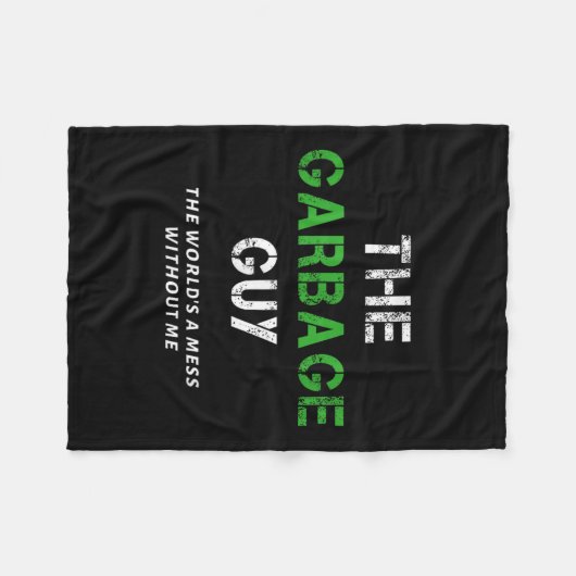 Funny Garbage Man Saying Trash Man Garbage Truck D Fleecedecke (Vorderseite (Horizontal))