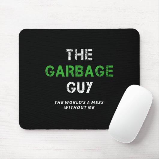 Funny Garbage Man Saying Trash Man Garbage Truck D Mousepad (Mit Mouse)