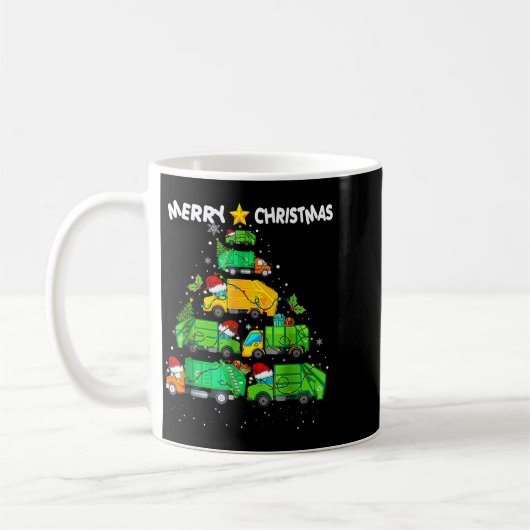 Funny Garbage Truck Christmas Tree Ornament Decor Kaffeetasse (Links)
