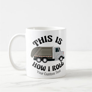 Funny Garbage Truck Driver So Roll ich Kaffeetasse