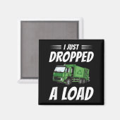 Funny Garbage Truck Fahrerkostüm Sarcastic Müll Magnet (Vorderseite/Rückseite)