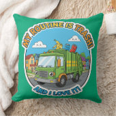 Funny Garbage Truck-Humor Decor Kissen (Decke)