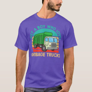 Funny Garbage Truck Nur ein Junge, der Lieben Müll T-Shirt