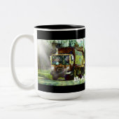 FUNNY GARBAGE TRUCK TREIBER'S COFFEE MUGS ZWEIFARBIGE TASSE (Links)