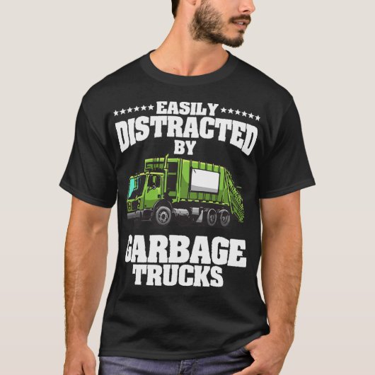 Funny Garbage Trucks Design Kinder Männer Frauen M T-Shirt (Vorderseite)