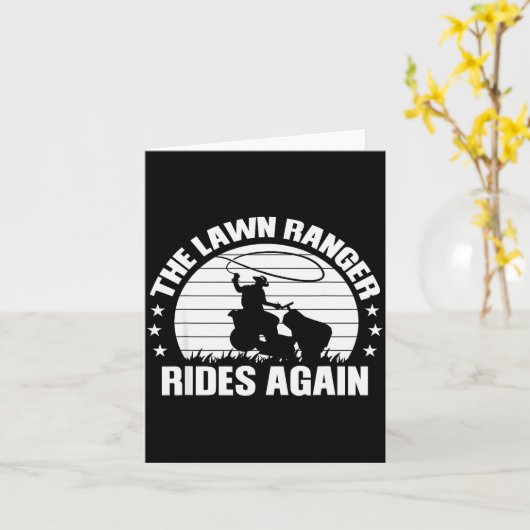 Funny Garden And Mow Fields Sayings The Lawn Range Karte (Gelbe Blume)