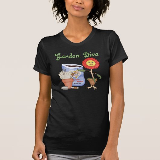Funny Garden Diva T-Shirt (Vorderseite)
