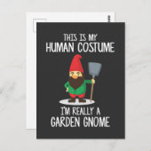 Funny Garden Gnome Gnomies Enthusiasten Postkarte (Vorne/Hinten)