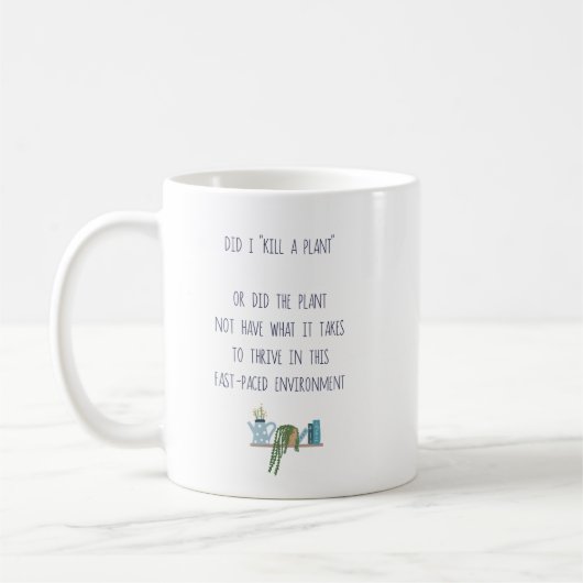 Funny Garden Pflanze Killer Joke Planter Tee und Kaffeetasse (Links)