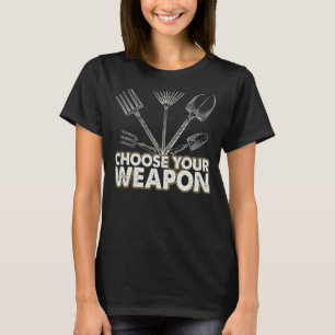 Funny Garden Tools Gardener Farm Pub Man Wom T-Shirt