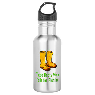 Funny Gardening Boots Made For Planting Edelstahlflasche