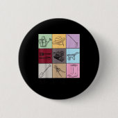 Funny Gardening Lover S Plant Lover , Men's G Clic Button (Vorderseite)