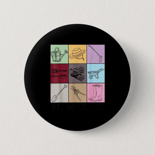 Funny Gardening Lover S Plant Lover , Men's G Clic Button (Vorderseite)