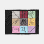 Funny Gardening Lover S Plant Lover , Men's G Clic Fleecedecke (Vorderseite (Horizontal))