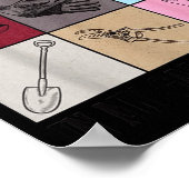 Funny Gardening Lover S Plant Lover , Men's G Clic Poster (Ecke)