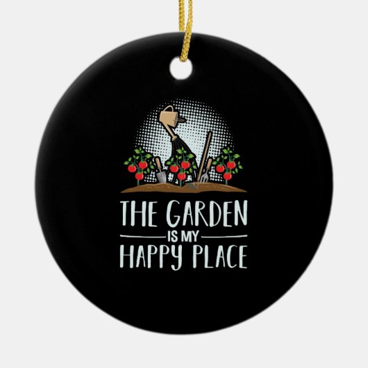 Funny Gardens Keramik Ornament (Vorne)