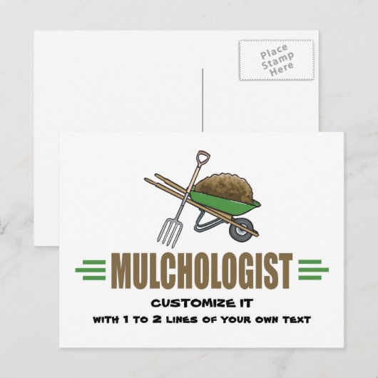 Funny Gardens Postkarte (Vorne/Hinten)