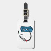 Funny Gas Pump Fuel Station Gepäckanhänger (Vorderseite vertikal)