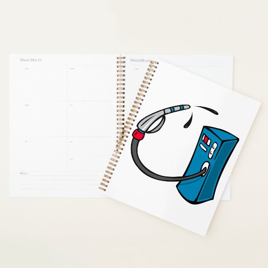 Funny Gas Pump Fuel Station Planer