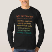 Funny Gas Techniker T-Shirt (Vorderseite)
