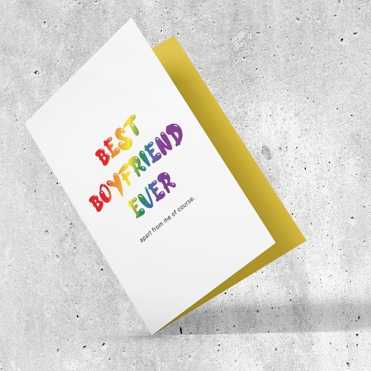 Funny Gay Bester Freund je Feiertagskarte