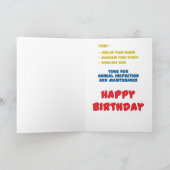 Funny Gay Birthday "Jack You Up" Karte (Innenseite)