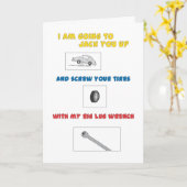 Funny Gay Birthday "Jack You Up" Karte (Gelbe Blume)