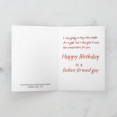 Funny Gay Birthday Karte (Innenseite)