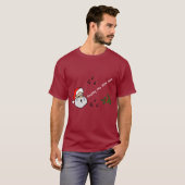 Funny Gay Christmas Frothy Blow Man LGBTQ Spaß T-Shirt (Vorne ganz)