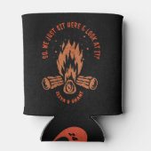 Funny Gay Cuzzi Heated Rivalry Cabin Campfire Dosenkühler (Rückseite)