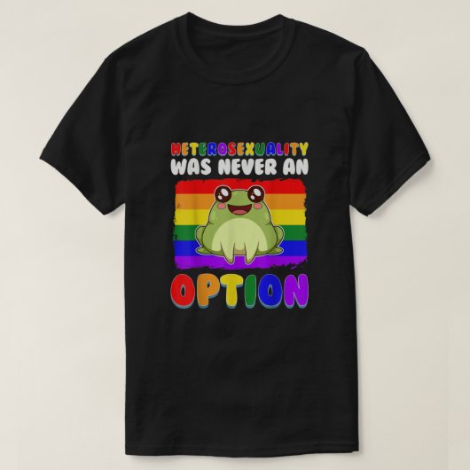 Funny Gay Frog LGBT Flag Regenbogen Prig Kawaii T-Shirt (Design vorne)
