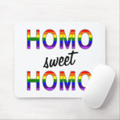 Funny Gay Homo Sweet Homo Mousepad (Mit Mouse)