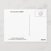 Funny Gay Postkarte (Rückseite)