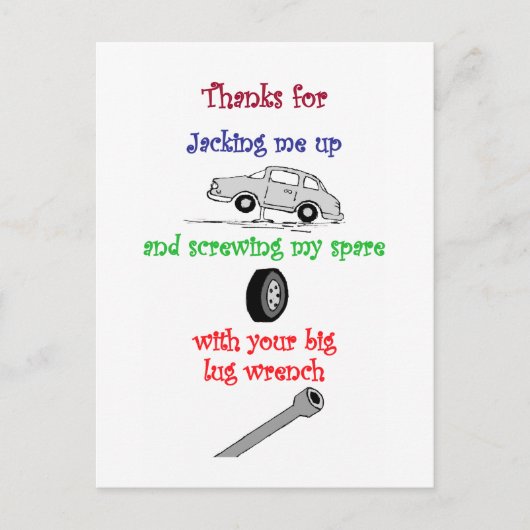 Funny Gay Postkarte (Vorderseite)