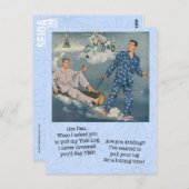 Funny Gay Weihnachten Log Postcard Postkarte (Vorne/Hinten)