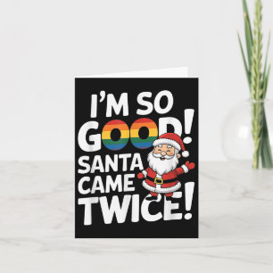 Funny Gay Weihnachtsmann Weihnachten Weihnachts-Pu Karte