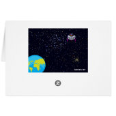 Funny Gayliens LGBTQ+ Prix Custom Card (Rückseite Horizontal)