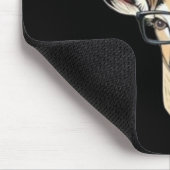 Funny Gazelle Gesicht für Safari und Brillenliebha Mousepad (Ecke)