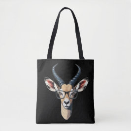 Funny Gazelle Gesicht für Safari und Brillenliebha Tasche