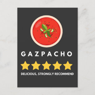 Funny Gazpacho Tomato Sou Postkarte