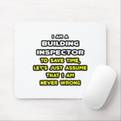 Funny Gebäude Inspector T - Shirt und Geschenke Mousepad (Mit Mouse)