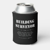 Funny Gebäude Surveyor Dictionary Gift Dosenkühler (Kanne Rückseite)