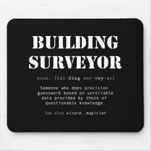 Funny Gebäude Surveyor Dictionary Gift Mousepad