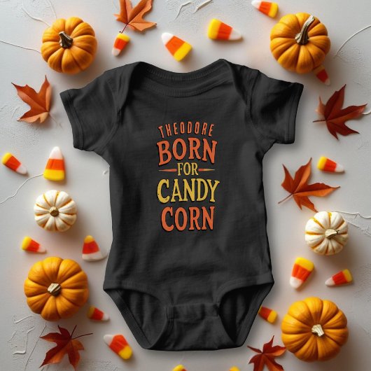 Funny Geboren für Candy Corn Baby Bodysuit Baby Strampler