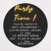 Funny Geburtsetikett Etiketten (Design 1)