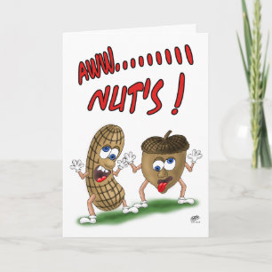 Funny Geburtstagskarten: Aw Nuts Karte