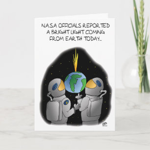 Funny Geburtstagskarten: Beamte der NASA Karte
