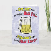 Funny Geburtstagskarten: Bierphilosophie Karte (Vorderseite)